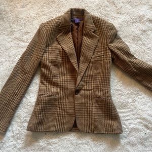 Women’s plaid blazer